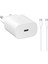 Beyaz Galaxy S24 Plus Ile Uyumlu TA800N 25W Şarj Aleti 5A 65W Type-C To Type-C 3metre Kablolu Beya 1