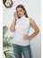 Modlive- Bayan Sıfır Kol Yarım Balıkçı Yaka Body 262B 2