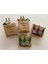 6 Adet Ahşap Buzdolabı Magneti Şarap Konseptli - Refrigerator Magnets Wooden Wine Crates On Ice & Paper Grocery Bags 2