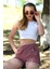 - Şort Crop Bordo Takım 26550 4