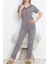 Önü Cepli Pijama Takımı Grikırmızı - 11404.1048. 1