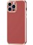 iPhone 13 Pro Parlak Yapılı ve Kenarları Altın Görünümlü Şık Bark Premium Silikon Kılıf 1