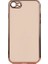iPhone Se 2020 Parlak Yapılı ve Kenarları Altın Görünümlü Şık Bark Premium Silikon Kılıf 1
