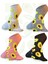4 Çift Avokado Desenli Sneaker Çorap, Renkli Avakado Çorap, Avakadolu Patik Çorap 2