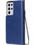 Kart Yuvası Klasik Düz Renk ile Samsung Galaxy S21 Ultra Için Flip Case (Yurt Dışından) 5