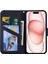 IPhone 15 Için Flip Case Kapak Basit Iş Deri Kılıf Cüzdan (Yurt Dışından) 5
