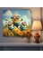 Minyonlar Çayır Kanvas Tablo - Minionlar, Karikatür Manzara, Ev Dekorasyonu, Kanvas Tablo, 30X30 2