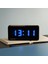 Sanec Dijital LED Duvar ve Masa Saati ve Derece - Turkuaz (Kasa Ölçüsü: 16X40 Cm) 3