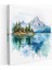 Dağ Yansımaları Kanvas Tablo, 30X30 1