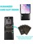 Kredi Kartı Toka ile Samsung Galaxy S21 Premium Deri ile Uyumlu (Yurt Dışından) 3