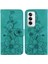 Oppo Oppo 12 5g Kabartmalı Zambak Manyetik Kart Tutucu Kickstand Için Flip Case (Yurt Dışından) 1