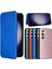 Samsung Galaxy S24 Kart Ekleme Deri Folio Flip Case Fiber Için Kılıf (Yurt Dışından) 1