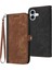 IPhone 16 Için Kılıf Artı Kart Yuvası Standı ile Flip Folio Kitap Kickstand Pu (Yurt Dışından) 1