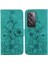 Oppo Oppo 12 Pro 5g Için Flip Case Kart Tutucu Manyetik Kabartmalı Zambak (Yurt Dışından) 1
