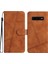 Samsung Galaxy S10 Bilek Kayışı Tam Koruma Cüzdan Pu Için Flip Case (Yurt Dışından) 5