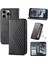 IPhone 16 Pro Max Günlük Kullanım Için Flip Case El Kayışı Standı Eşkenar Dörtgen Şekli (Yurt Dışından) 1