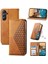 Samsung Galaxy M54 Cüzdan Için Flip Case El Kayışı Standı Günlük Kullanım Eşkenar Dörtgen (Yurt Dışından) 1