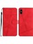 IPhone Xs Max Için Flip Case Kart Yuvaları Tutucu Manyetik Kapak Folio Bilek Pu (Yurt Dışından) 5