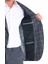 Lacivert Slim Fit Çizgili Mono Yaka Takım Elbise 5