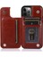 IPhone 12 Için Cüzdan Durumda Pro Max Çift Manyetik Toka Kart Yuvaları Pu (Yurt Dışından) 3