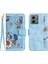 Motorola Moto G84 Anti Scratch Pu Deri Kickstand Kart Için Cüzdan Kılıf (Yurt Dışından) 1