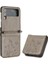 Samsung Galaxy Z Flip4 Için Filp Durumda Kart Tutucu Kickstand Bilek Kayışı Pu (Yurt Dışından) 1