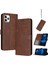 Kart Yuvası ile IPhone 11 Pro Max Saf Renk Pu Deri Için Flip Case (Yurt Dışından) 1