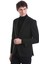 Siyah Slim Fit Düz Mono Yaka Klasik Ceket 5
