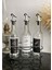 Üçlü Siyah Metal Standlı Yağlık Sosluk Stand 375 ml Şişeli Etiketli 1