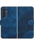 Samsung Galaxy M55 Darbeye Deri Kılıf Için Flip Case Geometrik Desen (Yurt Dışından) 1