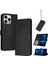 Toka Pu Deri Saf Kart Yuvası ile IPhone 15 Pro Için Flip Case (Yurt Dışından) 1