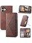 IPhone 16 Için Flip Case Artı Günlük Kullanım Cüzdan El Kayışı Eşkenar Dörtgen Şekli (Yurt Dışından) 1