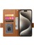IPhone 15 Için Flip Case Pro Kart Yuvaları Iş Günlük Kullanım Cüzdan Flip (Yurt Dışından) 3