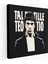 Scarface Kanvas Tablo - Minimalist Siyah Beyaz Duvar Tablosu - Scarface, Tony Montana, Minimalist Tasarım, 30X30 1