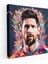 Lionel Messi Duvar Dekorasyonu - Renkli Soyut Kanvas Tablo - Lionel Messi, Lionel Messi, Ev Dekorasyonu, Duvar Dekorasyonu, 30X30 1