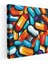 Ilaç Hapları Pop Art Kanvas Tablo - Ilaç, Dinamik, Haplar, Renkli, 30X30 1