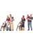 10494 1/87 Ölçek, Ebeveyn ve Çocuk, Boyanmış Plastik Figürleri, 6 Adet 1