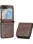 Samsung Galaxy Z Flip6 Manyetik Kapatma Bilek Kayışı Pu Kart Için Flip Case (Yurt Dışından) 1