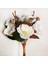Yapay Çiçek Lüx Manolya Gerçek Dokulu Letex Eva Magnolia Gelin Çiçeği 40CM Beyaz 1