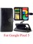 Google Piksel 5 Manyetik Kapatma Kart Tutucu Pu Deri Için Flip Case (Yurt Dışından) 5