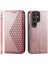 Samsung Galaxy S24 Ultra Cüzdan Eşkenar Dörtgen Şekli El Kayışı Kullanımı Için Flip Case (Yurt Dışından) 1