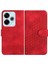 Xiaomi Redmi 13 Için Flip Case Geometrik Desen Darbeye Deri Kılıf Pu (Yurt Dışından) 1
