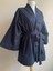 Kuşaklı Oversize Unisex Kimono - Siyah 3