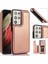 Kart ile Samsung Galaxy S21 Ultra Çift Manyetik Toka Için Cüzdan Kılıf (Yurt Dışından) 1
