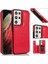 Kart ile Samsung Galaxy S21 Ultra Çift Manyetik Toka Için Cüzdan Kılıf (Yurt Dışından) 1