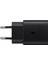 2 Yıl Galaxy S23 Fe Type-C Fast Şarj Adaptörü 25W Siyah (Samsung Türkiye Garantili) Siyah USB Type 1