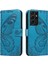 Samsung Galaxy S21 Için Flip Case Ultra Ayrılabilir El Kayışı Kabartmalı Yüksek (Yurt Dışından) 1