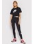 Sportswear Essential Cotton Leggings Swoosh Pamuklu Kadın Taytı Siyah 3