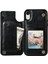 Kart Tutucu ile IPhone Xr Pu Deri Kickstand Kart Yuvaları Için Cüzdan Kılıf (Yurt Dışından) 5