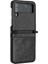 Samsung Galaxy Z Flip4 Için Filp Durumda Kart Tutucu Kickstand Bilek Kayışı Pu (Yurt Dışından) 2